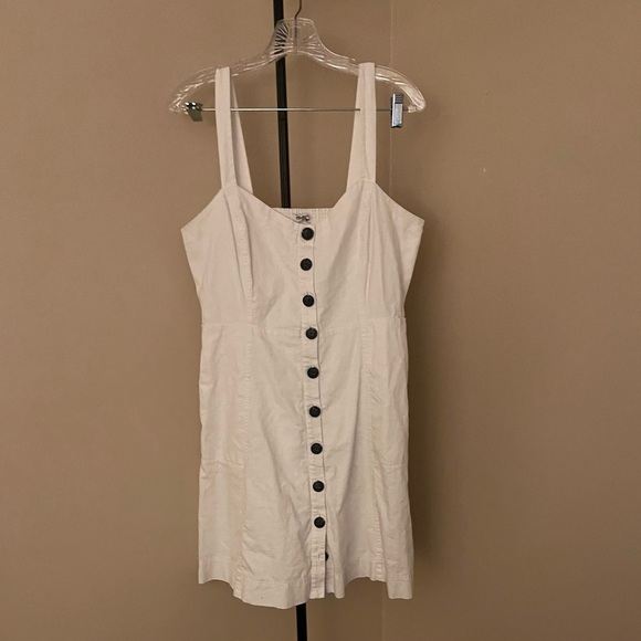 Madewell Button-Front Tank Dress - Picture 3 of 9
